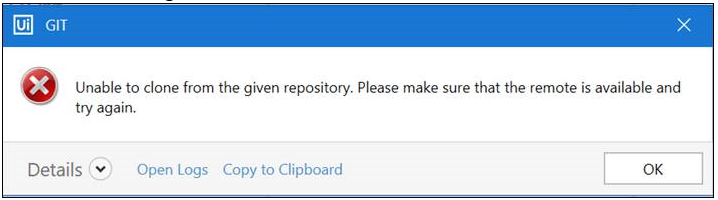 Issue To Clone Git Repository - Studio - Uipath Community Forum