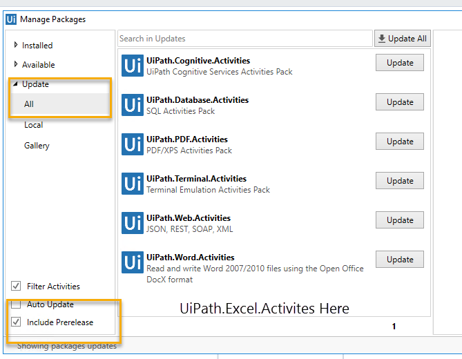 "delete range" activity is not there Uipath.Excel.Actitvites Help