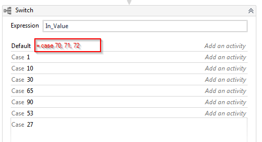 Using Switch That Have In 1 Case 3 Values Help UiPath Community Forum
