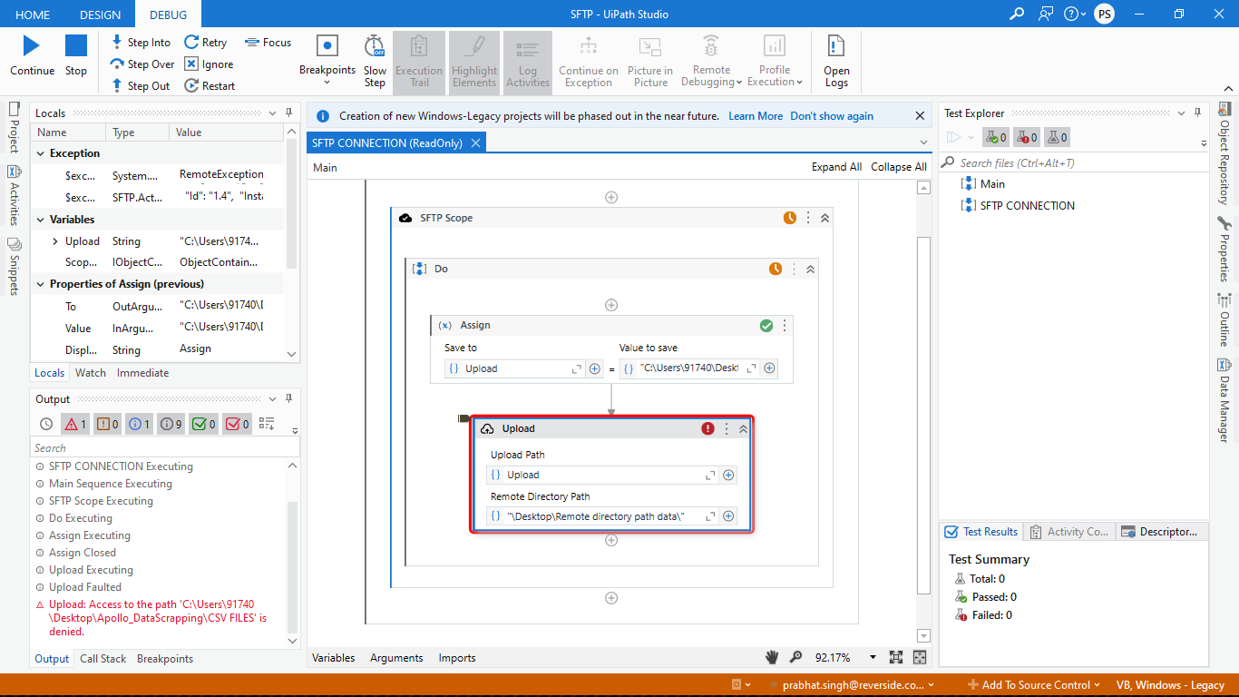Access to the path is denied in SMTP Activities UiPath Community Forum