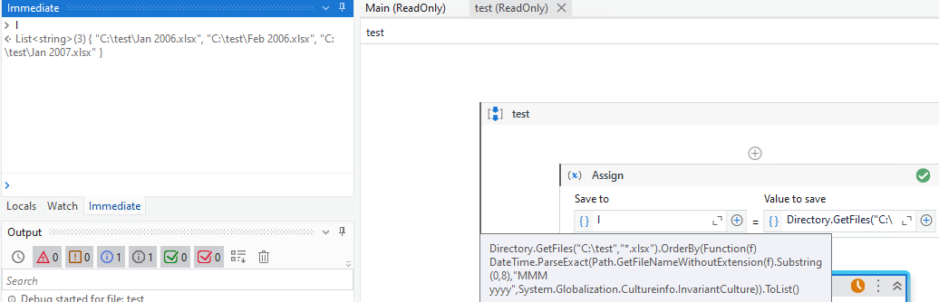 Looping Files in a folder and extracting filename based on month and ...