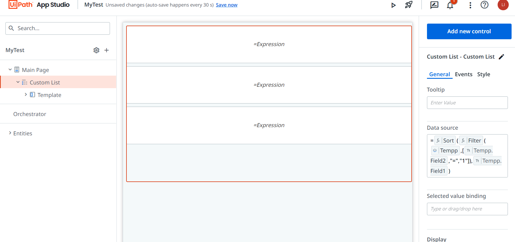 Filter and Sort entity into Custom List Apps UiPath Community Forum