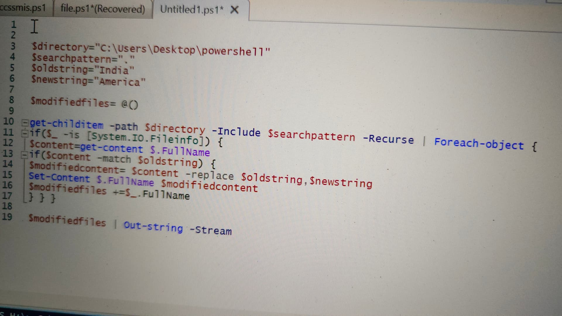 Replace String In Multiple Files In Powershell - It Automation - Uipath  Community Forum