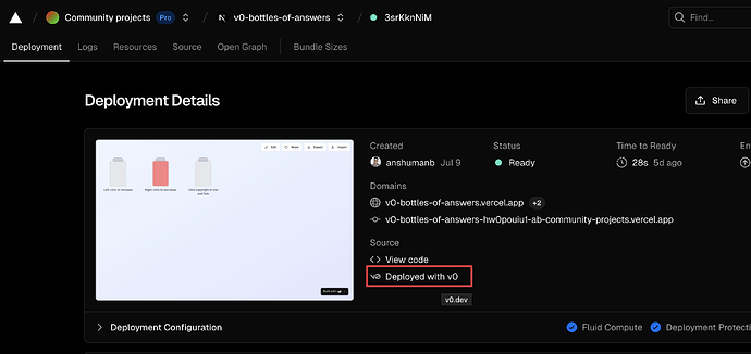 Deployed with v0 deployment