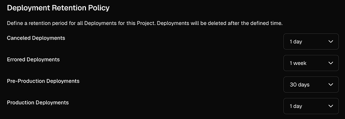 Deployment Retention
