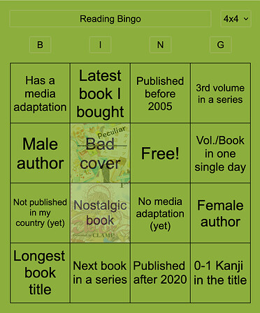 Book bingo - June 2025