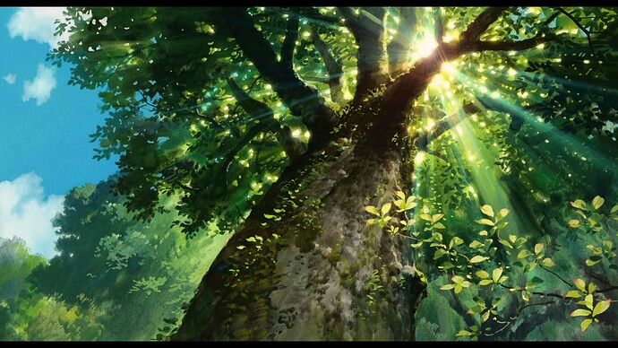 Arrietty tree sunlight