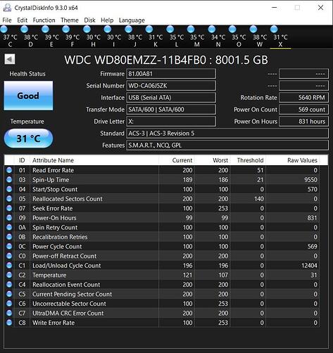 Elements 8TB CrystalDiskInfo 101024