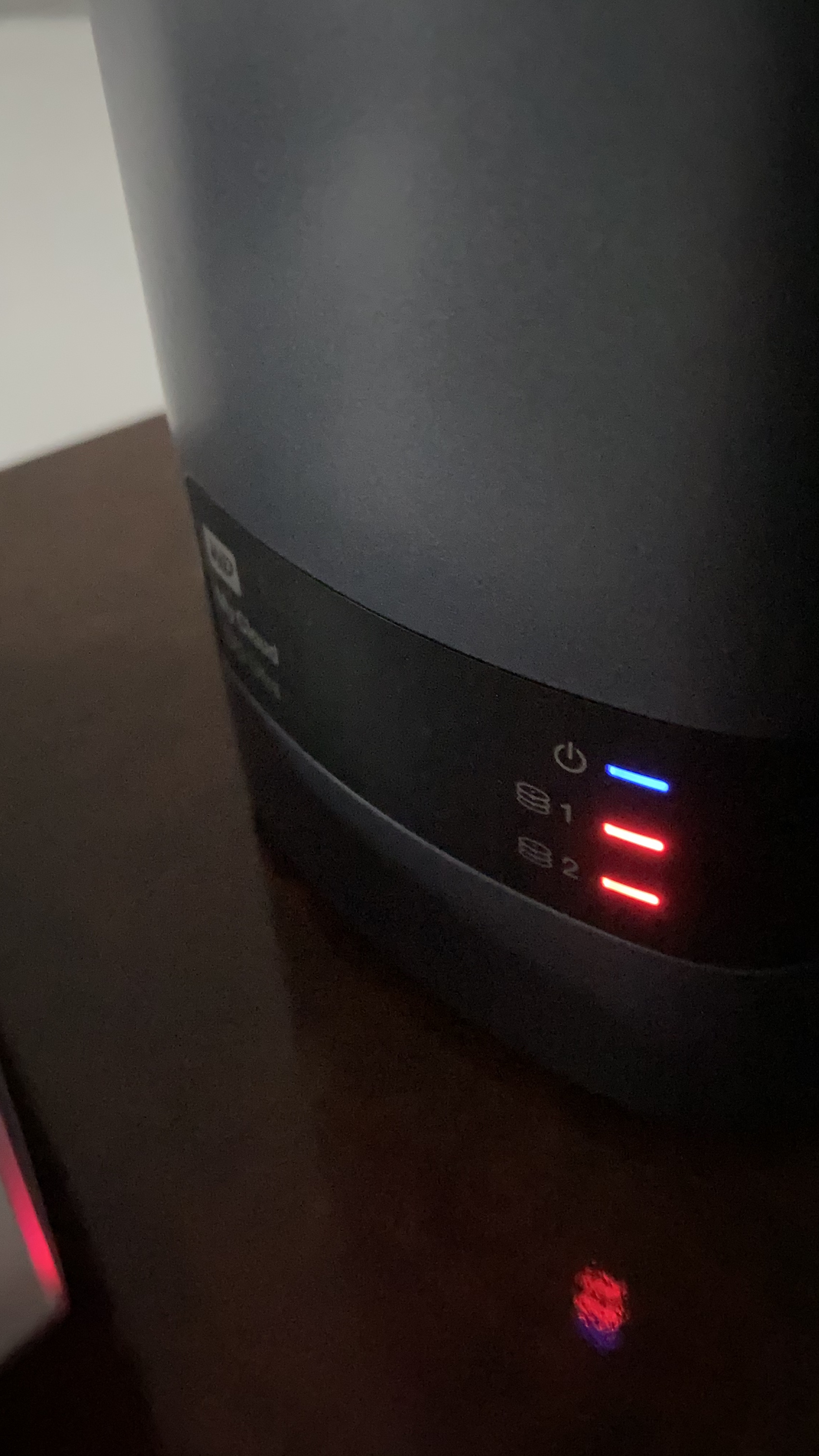 Need help wd my cloud ex2 ultra red Drive light and blue blinking power