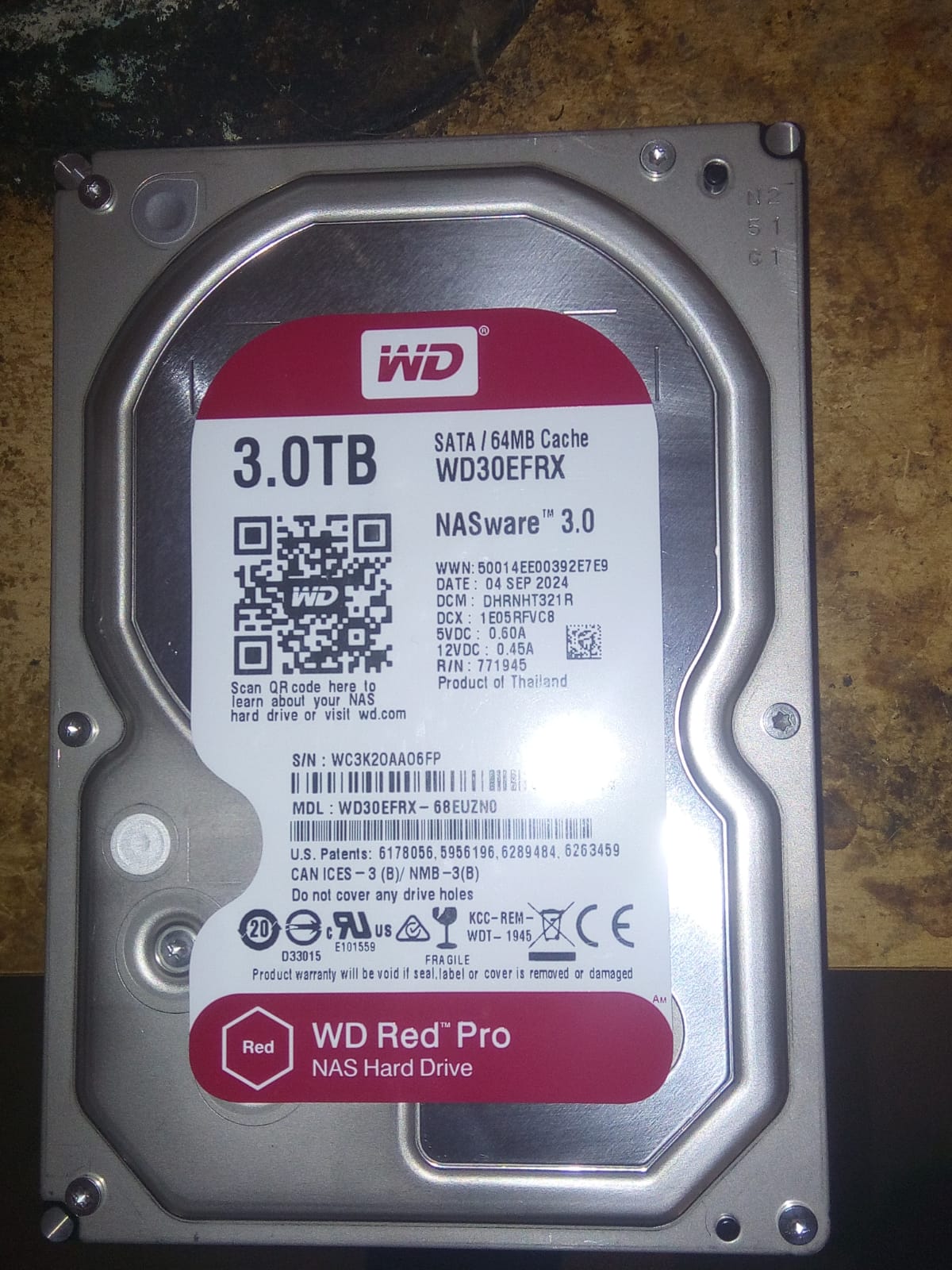 WesternDigital WD30EFRX　REDラベル　3.0TB　HDD　動作確認済 Western Digital Red NAS Hard Drive Review [WD30EFRX