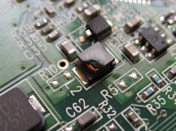 Burned PCB component