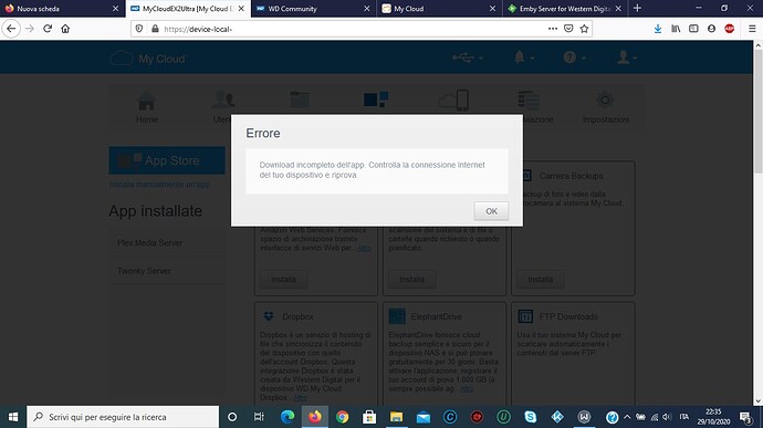 emby error