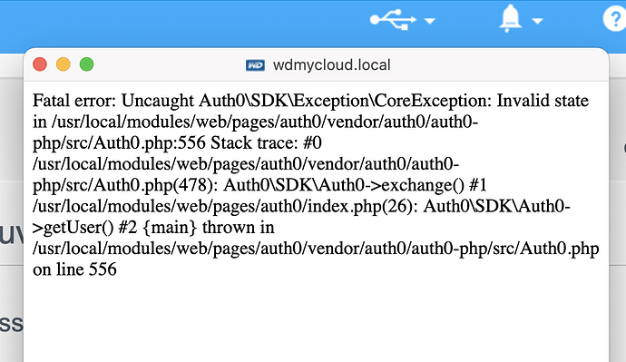 Error log