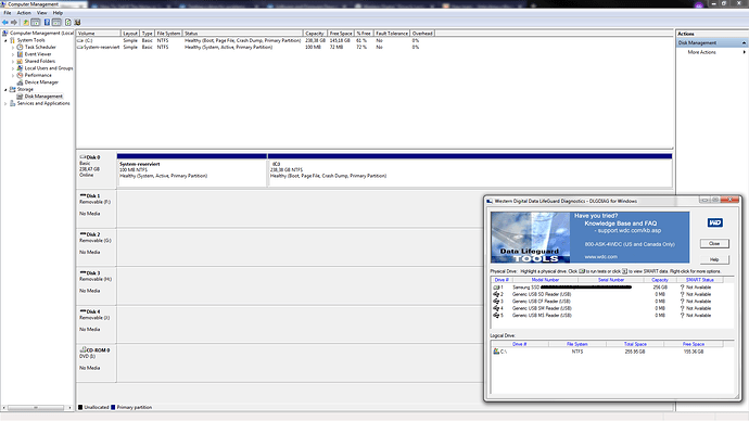 WD Red - PC - Computer Management & Western Digital Data LifeGuard Diagnostics - DLGDIAG for Windows - resized
