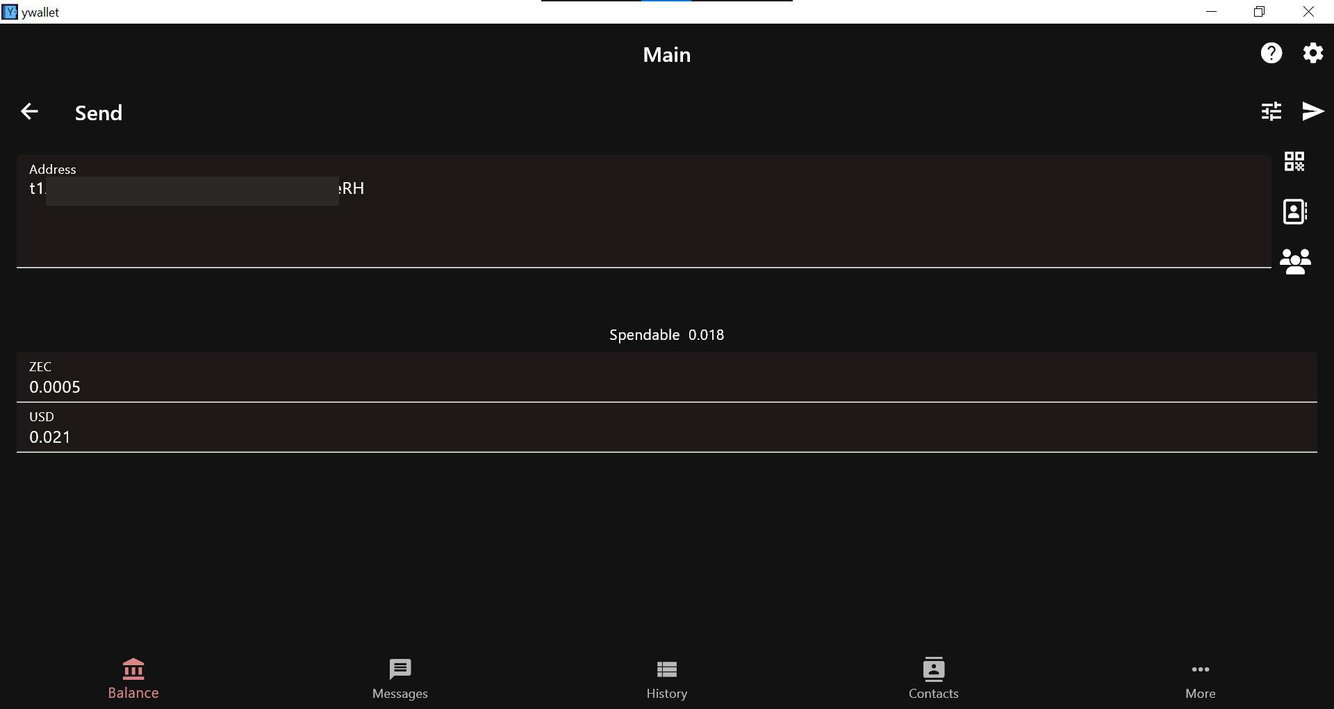 Sending Amount from Main Wallet to Secondary Wallet's Transparent Address|750xauto