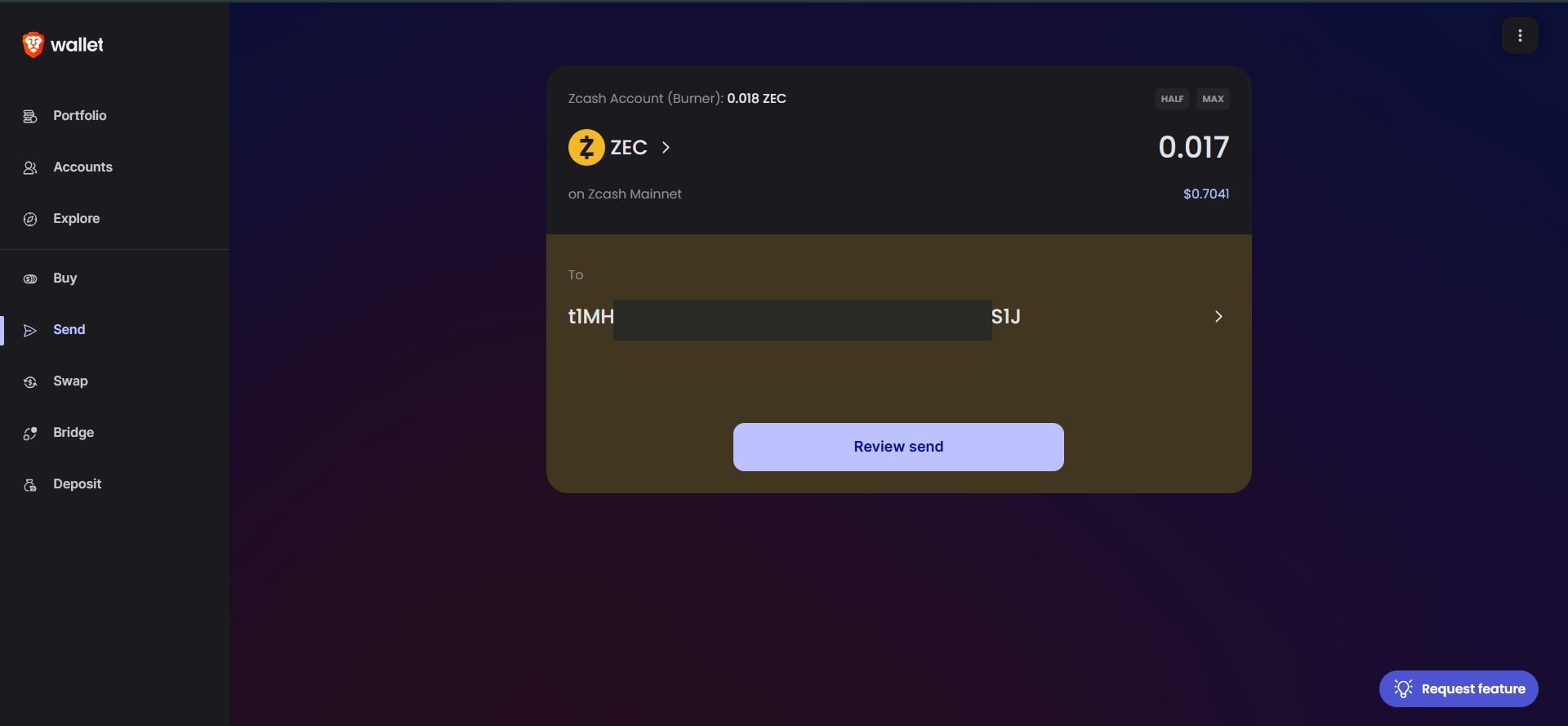 r/zec - Getting Started with Brave Wallet for Zcash: A Step-by-Step Walkthrough with Real Transactions and Screenshots (Part 2)|750xauto