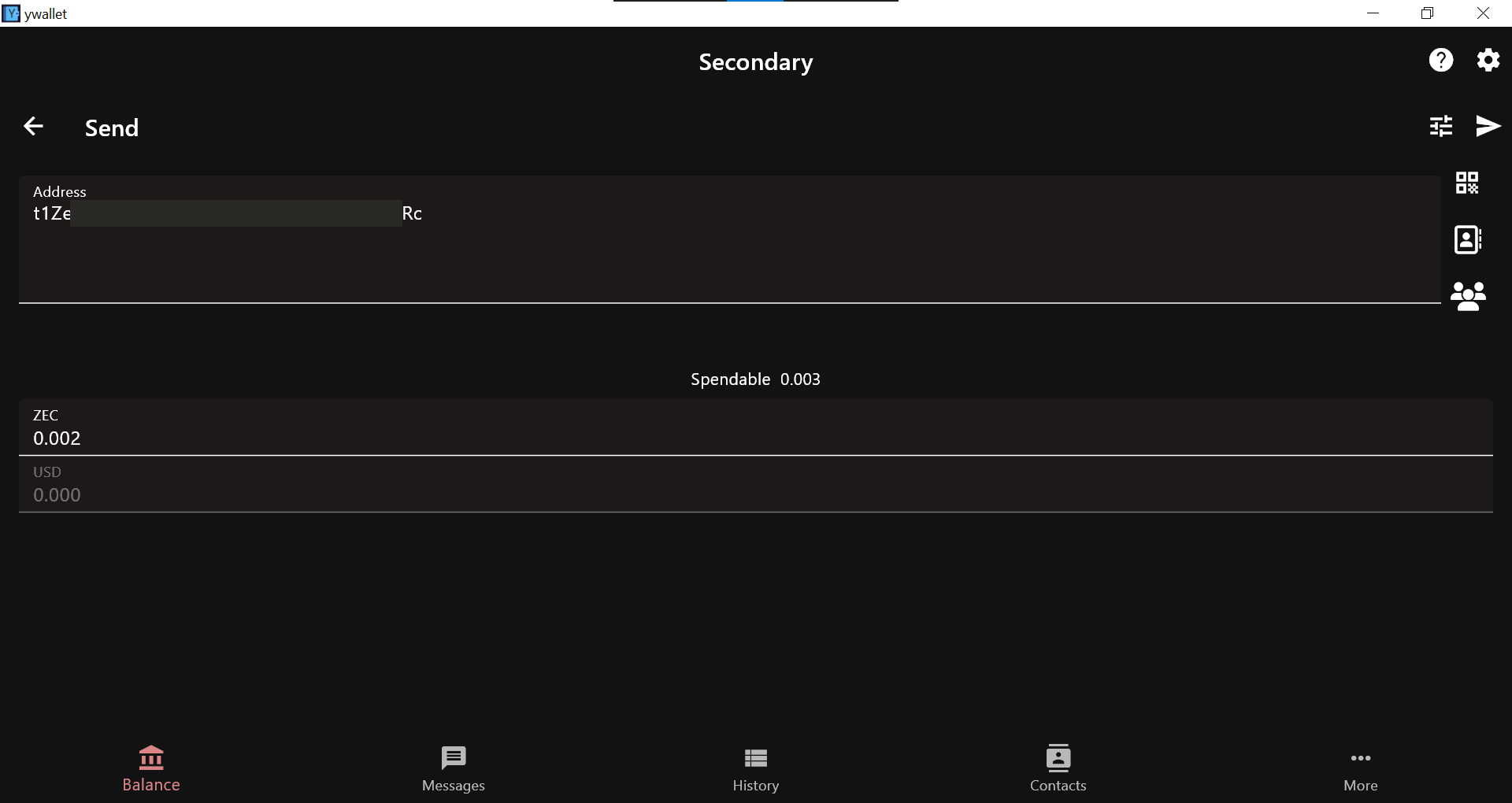 Sending the zec to BurnerWallet's Transparent Address|750xauto