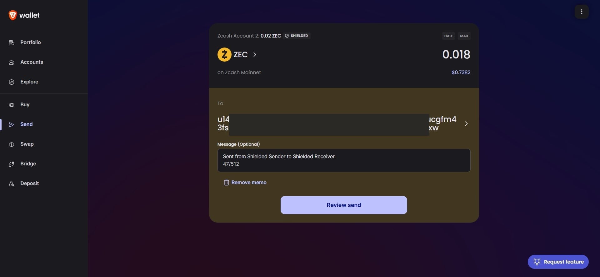 r/zec - Getting Started with Brave Wallet for Zcash: A Step-by-Step Walkthrough with Real Transactions and Screenshots (Part 1)|750xauto